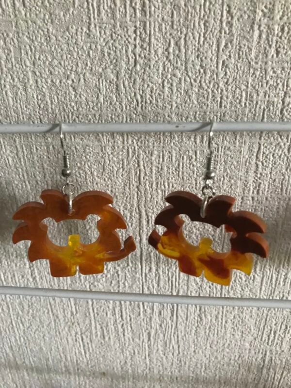boucles d'oreilles lion