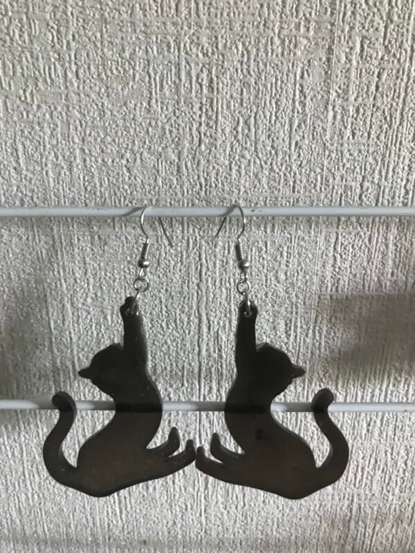Boucles d’oreilles chat