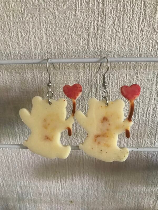 Boucles d’oreilles oursons ballons