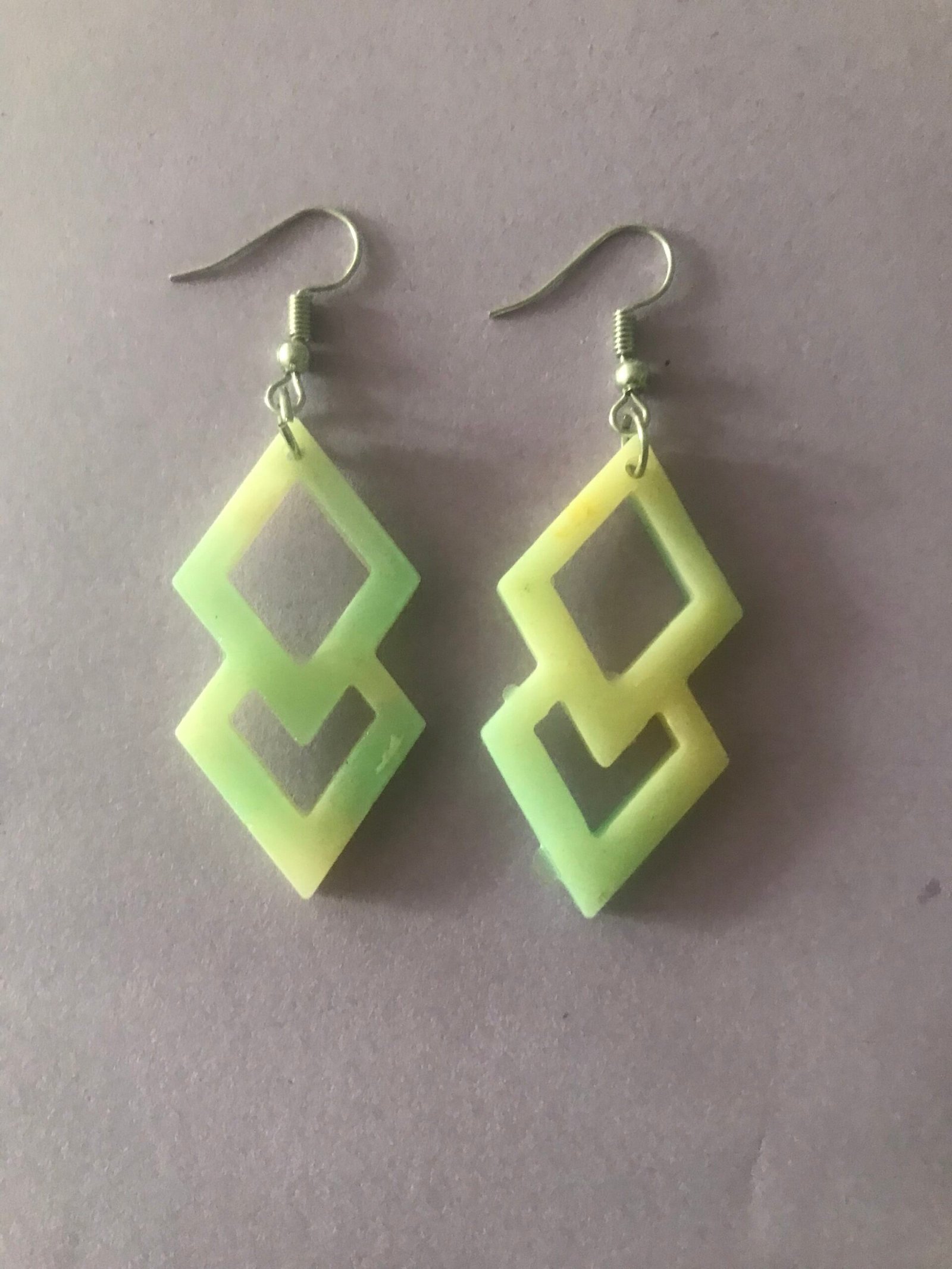 Boucles d oreilles double losange